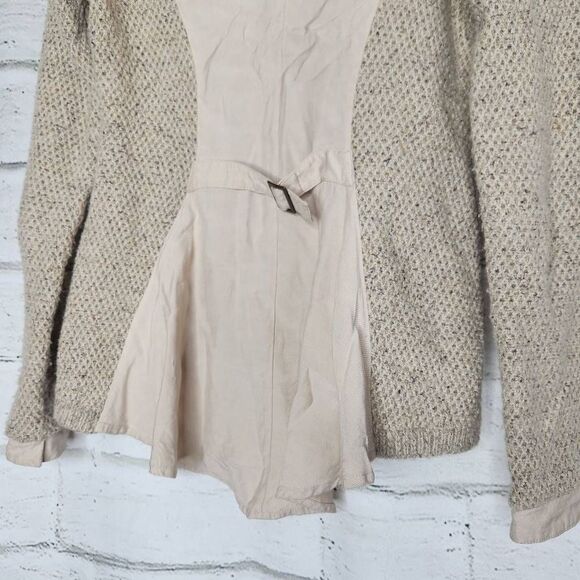 Angel of the North Envalira Wool Blend Tweed Blazer Jacket Beige Size Small - Picture 7 of 12